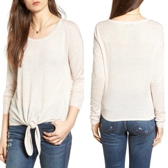 Madewell Tie Front thin sweater - Picture 1 of 7